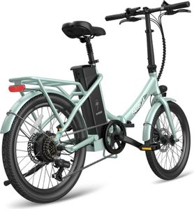 FAFREES F20 Lasting Elektrisches Bike - 250W Motor 36V18.2Ah Batterie 120KM Reichweite - Grün