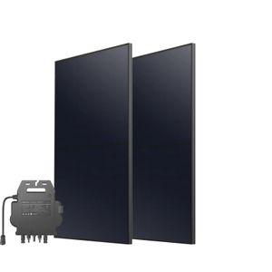 Anker SOLIX Balkonkraftwerk (890W IBC-Modul PV) mit Mikro-Wechselrichter 600W/800W ohne Halterungen / 890W IBC*-Solarleistung, 15 Jahre Garantie