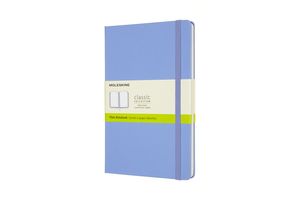 Moleskine Notizbuch Classic Collection L/A5 Groß (13x21) - mit festem Einband - 70g-Papier Blanko - Hortensien Blau