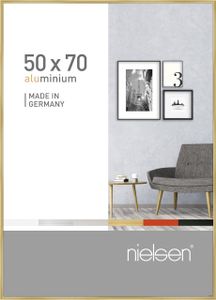 Nielsen Aluminium Bilderrahmen Pixel, 50x70 cm, Gold