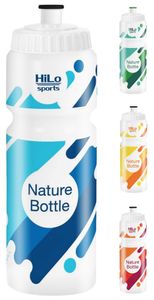 HiLo sports Fahrrad Trinkflasche 750ml - Rohstoff Zuckerrohr - BPA freie Fahrradflasche - Rad Flasche - Rad Trinkflasche – Trinkflasche Fahrrad - blau