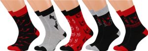 BATMAN Lange Herrensocken in Schwarz und Rot - 5 Paar, 40-42 EU BATMAN Lange Herrensocken in Schwarz und Rot - 5 Paar, 40-42 EU