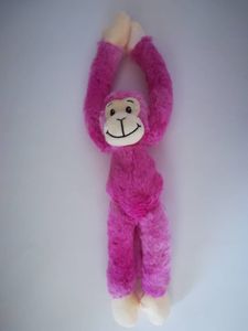 Plüschtier Affe 37 cm, pink, Hängeaffe Affen Hängeaffen Kuscheltiere Stofftiere Klettband