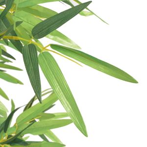vidaXL Umělá bambusová rostlina s květináčem 120 cm zelená