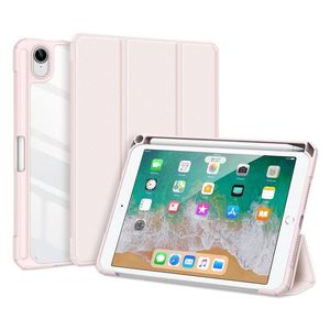 Dux Ducis Toby Armored Flip Smart Case für iPad mini 2021 mit Apple Pencil Holder Pink