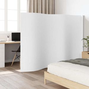 Design Paravent Weiß 165x400 cm Bambus, Raumteiler 2024 Neu