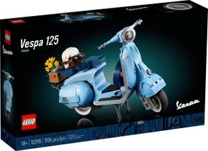 LEGO Icons Vespa 125 Skuter, Zestaw konstrukcyjny, Klasyczny Włoski Model, Dekoracja do Domu dla Dorosłych, Kreatywne Hobby, Pomysł na Prezent dla Niej i dla Niego, 10298