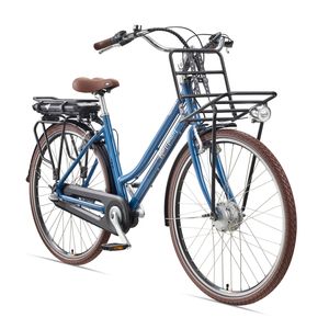Telefunken E-Bike Elektrofahrrad Alu 28 Zoll mit 3-Gang Shimano Nexus Nabenschaltung, Pedelec Citybike leicht, 250W und 10,4Ah, 36V Gepäckträgerakku, RT530 Multitalent, blau