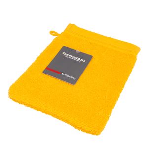 Traumschloss Frottier-Line Waschhandschuh 16 x 21 cm gelb Flauschig weich & angenehm zur Haut