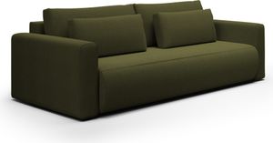 MEBLITO Schlafsofa Bettsofa Krewitz Sofa Schlaffunktion Bettkasten Couch Sofagarnitur Grün (Curio 39)