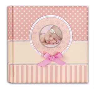 ZEP Babyalbum Matilda rosa 31x31 cm 60 weiße Seiten