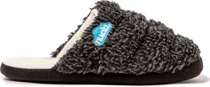 NUVOLA. Hausschuhe Herren Damen rutschfester Sohle warm gepolstert bequem darknegro 36/37 EU - UNZOC