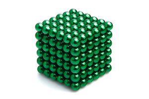 216 Stück Neodym Kugeln-Magnet 5 mm Ø Grün - Puzzle