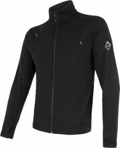 Sweatshirt Sensor Merino Upper Herren durchgehender Reißverschluss schwarz größe XL 17200041-03