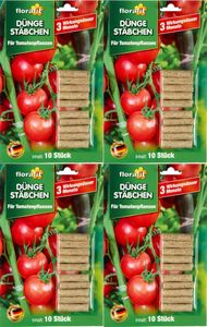 GKA 40 Düngestäbchen Tomaten Dünger Stäbchen Pflanzen Tomatenpflanzen Tomate 3 Monate Wirkungsdauer