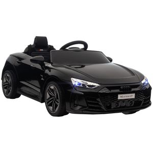 HOMCOM Dětské elektrické autíčko, dětské autíčko s dálkovým ovládáním 2.4G, dětské vozidlo s klaksonem, hudbou a světlomety, elektrické vozidlo pro děti od 3 let, černá barva