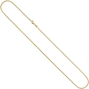 1,5mm Erbskette Kette Collier 333 Gold Gelbgold Goldkette 40 cm Uni