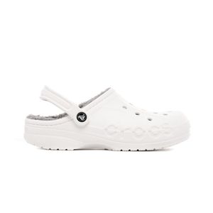 CROCS - Gefütterte Clogs BAYA LINED CLOG - white light grey, Größe:41/42 EU