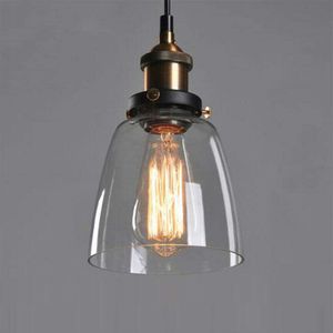 Retro Industriel Lampenschirm Glaslampenschirm für E27 Glas Deckenleuchte Kronleuchter Lampenzubehör