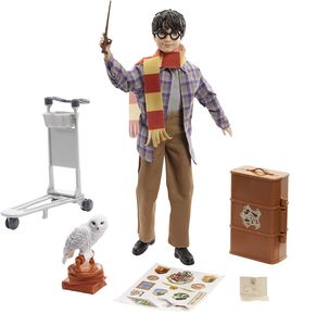 Mattel GXW31 - Harry Potter Spielset - Gleis 9 3/4 Spielfigur Puppe Hedwig Koffer