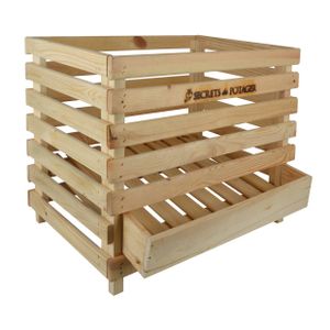 Esschert Design Holz- Kartoffelkiste; C2080; 59,5x47,0x49,3 cm