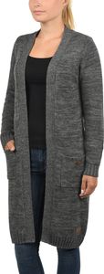 DESIRES Philetta Damen Lange Strickjacke Cardigan Grobstrick Longstrickjacke