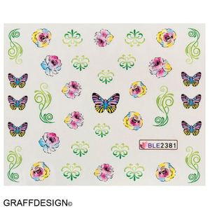 Sticker - Tattoos - Blumen und Schmetterlinge - 702-2381 X/4