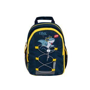 Belmil Kinderrucksack Mädchen für 1-3 Jährige - Super Leichte 260 g/Kindergarten/Krippenrucksack Kindergartentasche Kindertasche/Hai/Blau (305-9 Cool Dude)