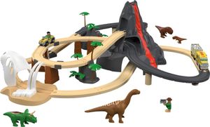 Playtive Eisenbahn-Set Dinoland Kindereisenbahn Kinderholzbahn Spielzeugbahn