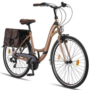 Licorne Bike Stella Plus Premium City Bike in Zoll Aluminium Fahrrad für Mädchen, Jungen, Herren und Damen - 21 Gang-Schaltung - Hollandfahrrad