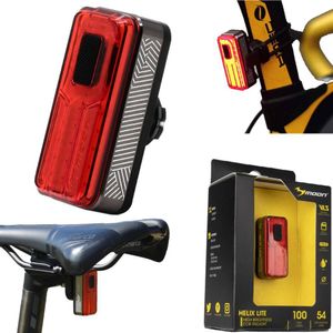 USB zadní světlo na kolo MOON HELIX LITE 27g 100 lm dobíjecí světlo
