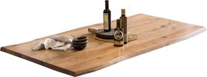 SIT Möbel Tischplatte 160 x 85 cm | Plattenstärke 36 mm | Akazie-Holz massiv | B 160 x T 85 x H 3,6 cm | natur | 07173-01 | Serie TOPS & TABLES