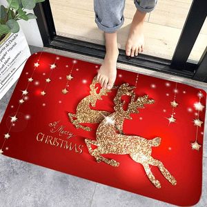 Frohe Weihnachten Bodenmatte Weihnachten Indoor und Outdoor Teppich Dekoration, befindet sich im Gartenzimmer des Home Office