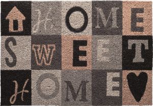 Betz Kokosmatte Fußmatte Fußabstreifer Schmutzfangmatte "HOME SWEET HOME"   Größe 45x75cm