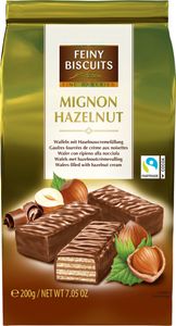Mignon Waffeln mit Haselnusscremefüllung 200g