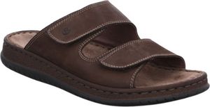 Rohde Herren Pantoletten Clogs Leder Klettverschluss Alassio 6240, Größe:45 EU, Farbe:Braun