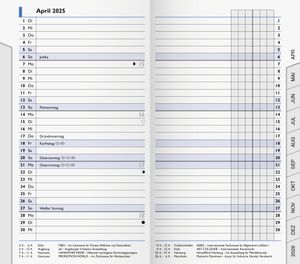 BRUNNEN Kalender 2025 Kalender-Einlage 9x15cm 10-75300005