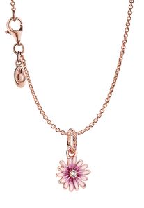Pandora 39452 Damen-Halskette Pinkes Gänseblümchen