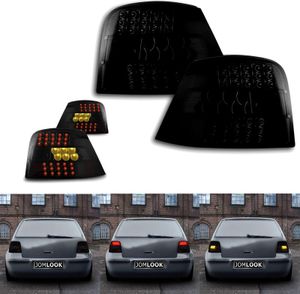 JOM LED Rückleuchten SET Rücklichter Rechts Links VW Golf 4 tief Schwarz