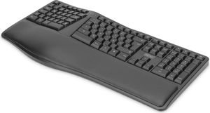 Ergonomiczna klawiatura Digitus, bezprzewodowa, 2,4 GHz