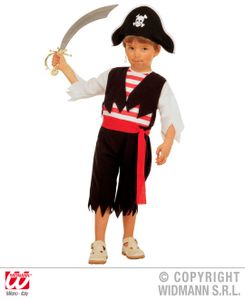 Piratenkostüm für Kinder - Piratenverkleidung  - Piraten Kostüm ab 2 Jahren Gr. 110 cm