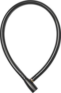 ABUS Kabelschloss 3406K - 55 mm langes Stahlkabel mit Kunststoffummantelung - Fahrradschloss mit ABUS-Sicherheitslevel 1 - Schwarz