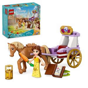 LEGO Disney Princess Belles Pferdekutsche, Prinzessinnen-Set mit Pferde-Spielzeug und Puppe, Kutsche mit Pferdefigur zum Disney Film Die Schöne und das Biest, Geschenk für Mädchen und Jungen 43233