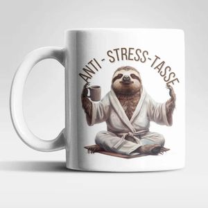 Anti Stress Faultier Kaffeetasse Teetasse Tasse Geschenkidee 325 ml – Faultier-03