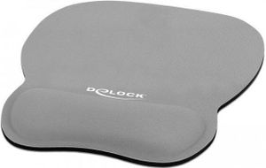 DELOCK Ergon. Mauspad mit Handballenauflage 245x206mm grau