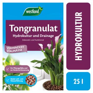 Westland Ton-Granulat für alle Topfpflanzen, Grün- und Blühpflanzen, Ton-Farbe, 25 Liter, 731533