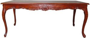Casa Padrino Barock Esstisch Braun (Mahagonifarben) 240 cm - Barock Tisch Antik Stil Möbel