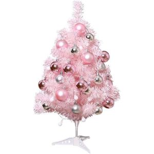 60cm Mini künstlicher Weihnachtsbaum mit Knoten, LED-Licht und Lappen, kleiner künstlicher Weihnachtsbaum für Weihnachts-, Feiertags- und Partydekoration
