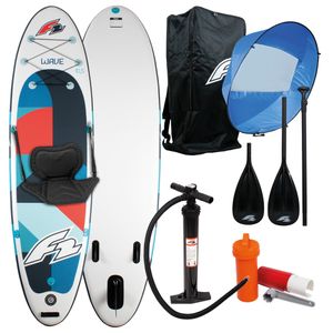 F2 Stand Up Paddle-SET (inkl. Sitz & Segel) 320cm Wave blue rund 10,5"