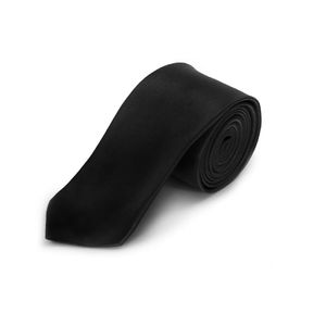 Oblique Unique Krawatte Schlips schmal Binder Style - schwarz